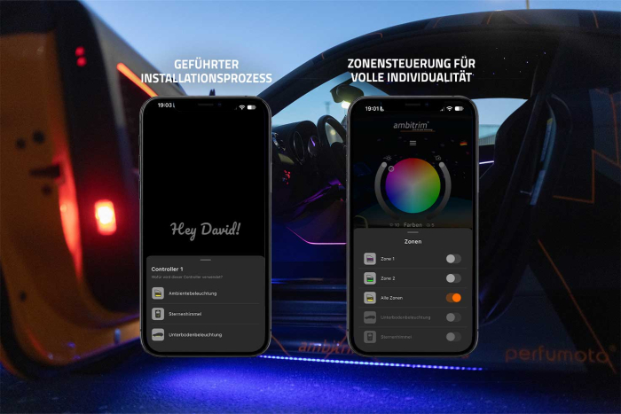 ambitrim® Digital Ultra RGB RGBIC FULL LED Ambient Lighting Kits and Light Strips